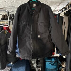 Men's Black Berne duck coat size xl like new